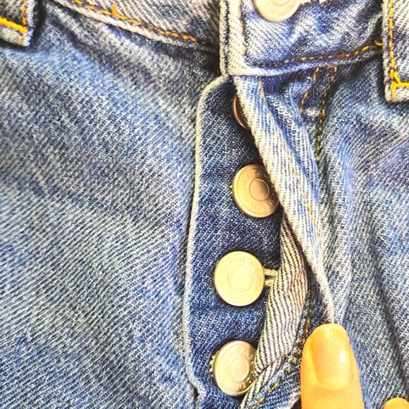 Pacsun women's High rise straight button fly distressed jeans size 22 - Picture 6 of 8